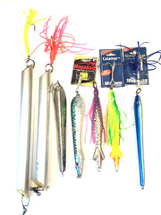 Solvkroken And Megabait 7 Piece Jig Bundle Skirt and Hooks 14 to 18 Ounce NEW