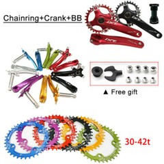 30-42T 104bcd MTB Bike Crankset 170mm Crank Arm Bottom Bracket Chainrings