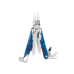 LEATHERMAN Signal 19-in-1 Outdoor Multitool Camping Survival EDC, Blue/Red