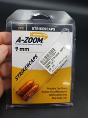 A-Zoom Snap Caps 9mm Luger Precision Metal Snap Cap 2 Pack
