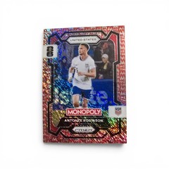 Antonee Robinson 2026 Prizm Monopoly FIFA WC #52 Red Big Money Shimmer /100 USA