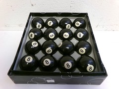 Lot of 16 Regulation Size Billiard Eight #8 Replacement Pool Ball Billards