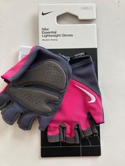NWT Womens NIKE Dri-FIT Training Gym GLOVES pink Black Size L