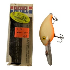 Vintage Rebel Deep mini R Crankbait – New In Box- Damaged box NEW OLD STOCK