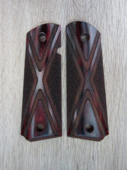 Colt 1911 Grips Altamont Rosewood Stippled Smooth X Govt Full Size NOS