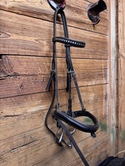 GUC Black Dressage Vespucci Kieffer English Leather Bridle Horse