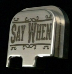Rear Slide Cover Plate OR Magazine Base Fits All Glock MANY Colors, SAY WHEN