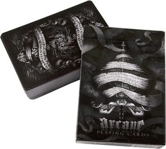 Bicycle Arcane Deck, Playing Cards by Ellusionist, Black or White