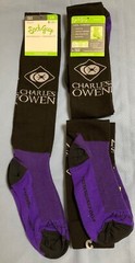 Charles Owen logo Unisex Performance Socks – Men 9-13 – Women 10-14 – Brand New