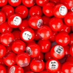 Regal Bingo-Raffle Balls Premium Red Calling with Easy Small, 101-200