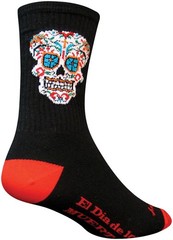 SockGuy Crew El Dia Socks – 6 inch, Black, Large/X-Large