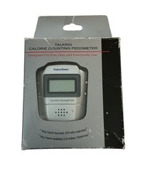 Voice Zone Talking Calorie Counting Pedometer Silver New!