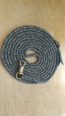22′ BLACK/BROWN/TAN LONGE LINE/LEAD ROPE FOR ANDERSON & PARELLI TRAINING
