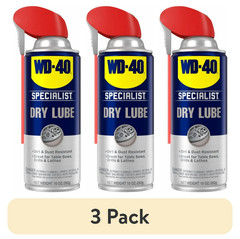 WD-40 Specialist Dry Lube Long-Lasting Lubricant Smart Straw Spray, 10 oz (3 Pk)
