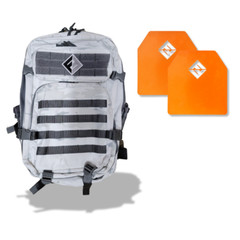 F&F STEEL Tactical Fitness Backpack with Weight Plates for Rucking and Training