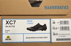 SHIMANO XC702 WIDE large MOUNTAIN BIKE SHOES SH-XC702 size 10.5 US 45 EUR