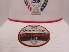 Solheim Cup Imperial Golf Snap Back HAT Red/White/Blue Script NWT FREE SHIP