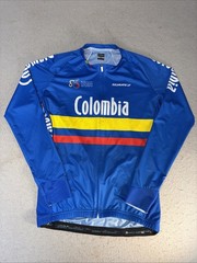 Colombia SUAREZ Mens XL Cycling Jersey Zip Short Sleeve