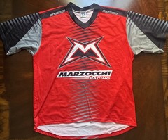 Voler Marzocchi Racing Bomber Suspension Red Short Sleeve Jersey