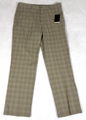 Nike Golf Pants Mens 36×34 NWT Tan Plaid Check FITdry Dri-FIT Khaki Performance