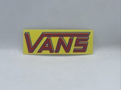 Vans Retro 3D Original Sticker Yellow Red Blue