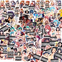 45 PCS (1 INCH) random Adult Anime Hentai Sexy waiffu Girl Stickers Vinyl Decals