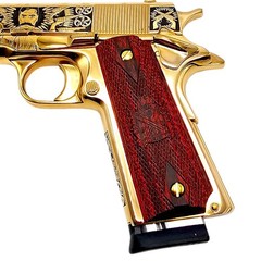 Springfield Full Size budget replacement 1911 Pistol Grips – Red Laminated Wood