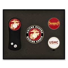 PinMart’s Officially Licensed U.S.M.C. 6-PC Golf Gift Set