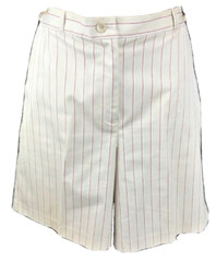EP PRO GOLF TENNIS BERMUDA SHORTS WOMENS SIZE 10 BEIGE RED WHITE