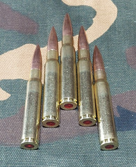 8MM MAUSER SNAP CAPS SET OF 5 «SAFETY RED» 7.92X57, K98, GEWEHR 98