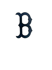 TWO BOSTON RED SOX BASEBALL HELMET VINYL STICKER DECAL BATTING HELMET DECAL