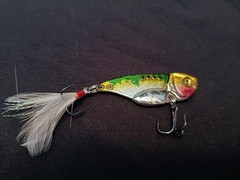 Vibrating Blade Bait 3/8oz yellow Perch,