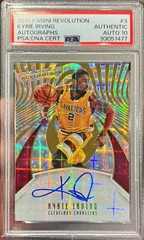2016-17 Panini Revolution Kyrie Irving Autographs #3 PSA Auto 10