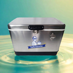 Yakimoto Stainless steel Cooler Ice Chest,stain resistant and easy to clean