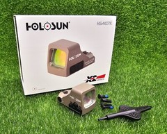 Holosun Classic Open Reflex Red Dot Sight 6 MOA Dot, FDE – HS407K X2 FDE