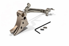 Adjustable Titanium color Trigger / Safety w/ trigger Bar For Glock 19 17 26 34