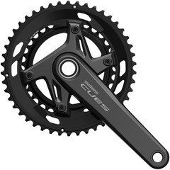 Shimano CUES FC-U6030-2 Crankset – 165mm, 9/10-Speed, 46/32t, Asymmetric 110