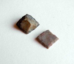 Pair of 3/8 Inch Black Powder Rifle/Pistol Flints New Hand Knapped
