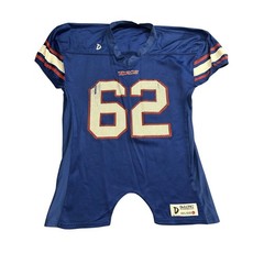 DeLONG Football Jersey Mens L Blue Excellent Toros Mesh Number 62 Sportswear