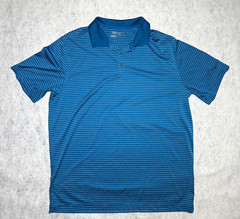 Nike Golf Tour Performance Dri-FIT Men’s Blue/White Striped Polo XL