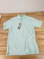 M / MEDIUM – GREEN -Greg Norman Men’s ML75 Short Sleeve 3 Button Polo Golf Shirt
