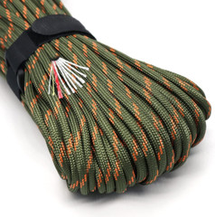 Survival Paracord Parachute Fire Cord Survival Ropes Red Tinder Cord PE Fishing