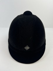 Charles Owen Black AYR8 Size 6-7/8 56cm Horse Riding Helmet Equestrian (DRY ROT)