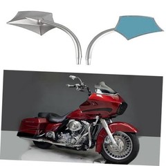 Motorcycle Mirrors,Upgrade Rearview Motorcycle Mirrors Sliver Irregular Shape