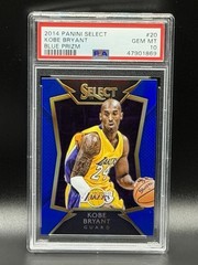Kobe Bryant 2014-15 Panini Select #20 Blue Prizm /249 Lakers Gem Mint PSA 10