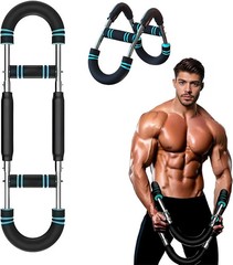 Twister Arm Trainer,60-100 Lbs Adjustable Arm Trainer for Men with Chest Clip Mu