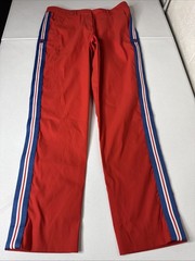 Women’s J. Lindeberg Kattis Multi Color Striped Golf Polyester Pants Trousers 28