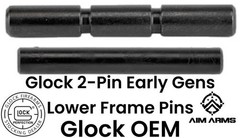 GL0CK 2-Pin Early Generation G17/17L/34/35 Trigger and Housing OEM Pins Set