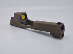 M17 SLIDE ASSEMBLY WITH ROMEO M17 ENCLOSED CIRCLE DOT, COYOTE, M17X