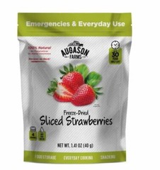 Augason Farms Freeze-Dried Strawberries Resealable Dehydrated Emergency 30 Year